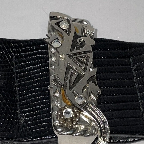 St. Maarten Dallas Revcor Women Metal Skull Steer Cow Lizard Studded Bling Belt main image 12
